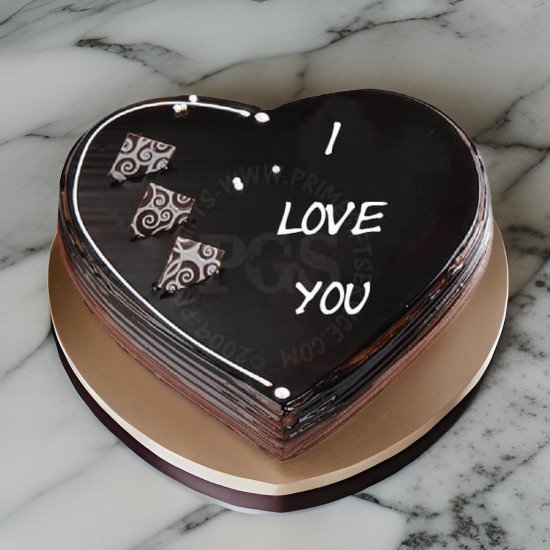 2Lbs Pc Hotel Heart Shape  Cake