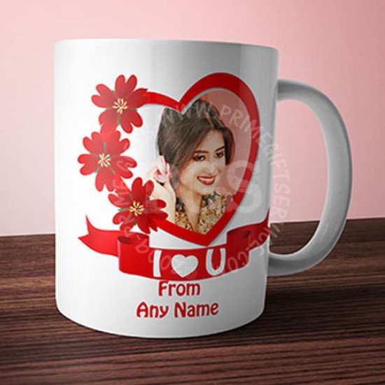 I Love You Personlised Picture Mug