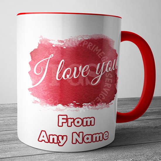 I Love You Red Mug